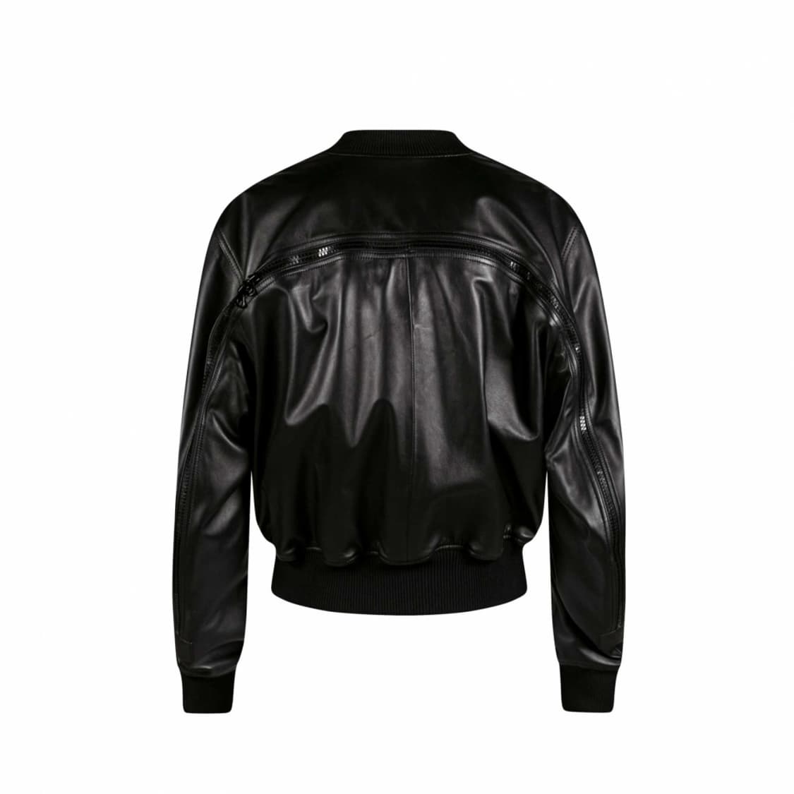 L 드리스반노튼 랜버스 레더 백 지퍼 봄버 상품이미지1