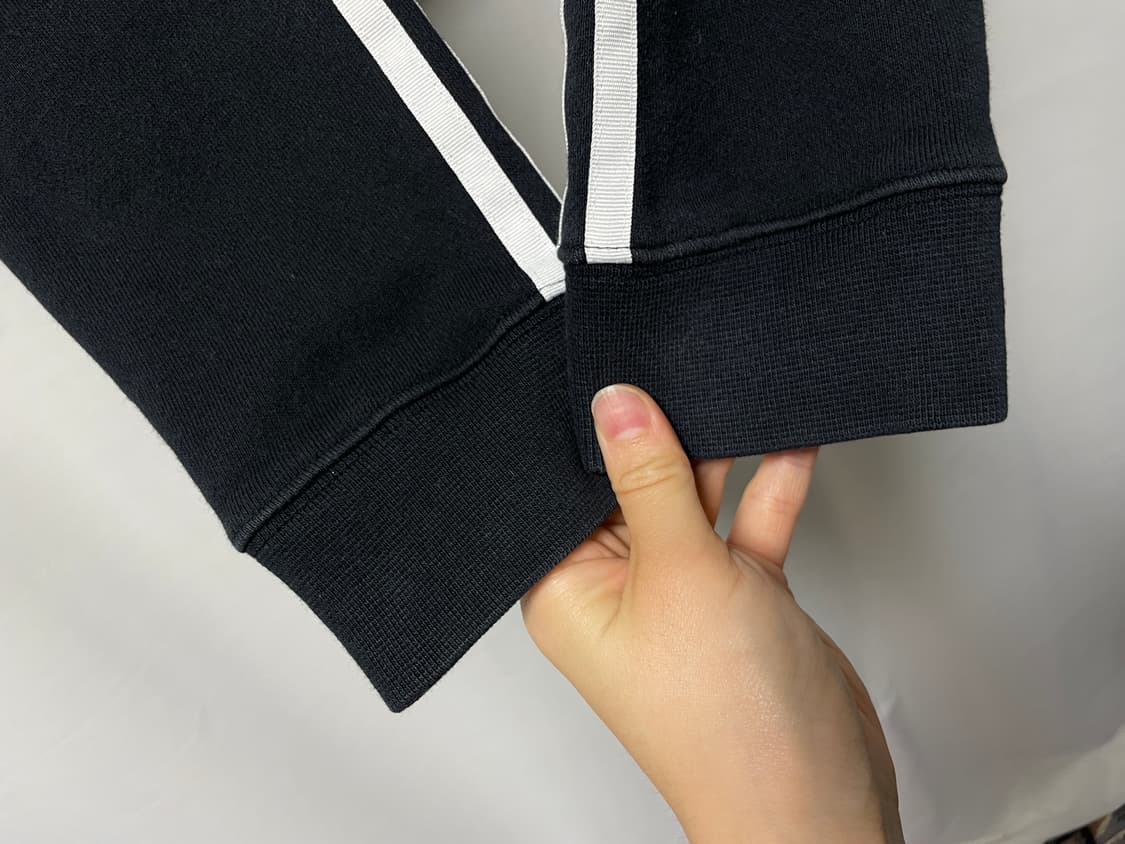 아디다스 여성 블랙핑크 로제 오버핏 크롭 후드티셔츠 상품이미지5