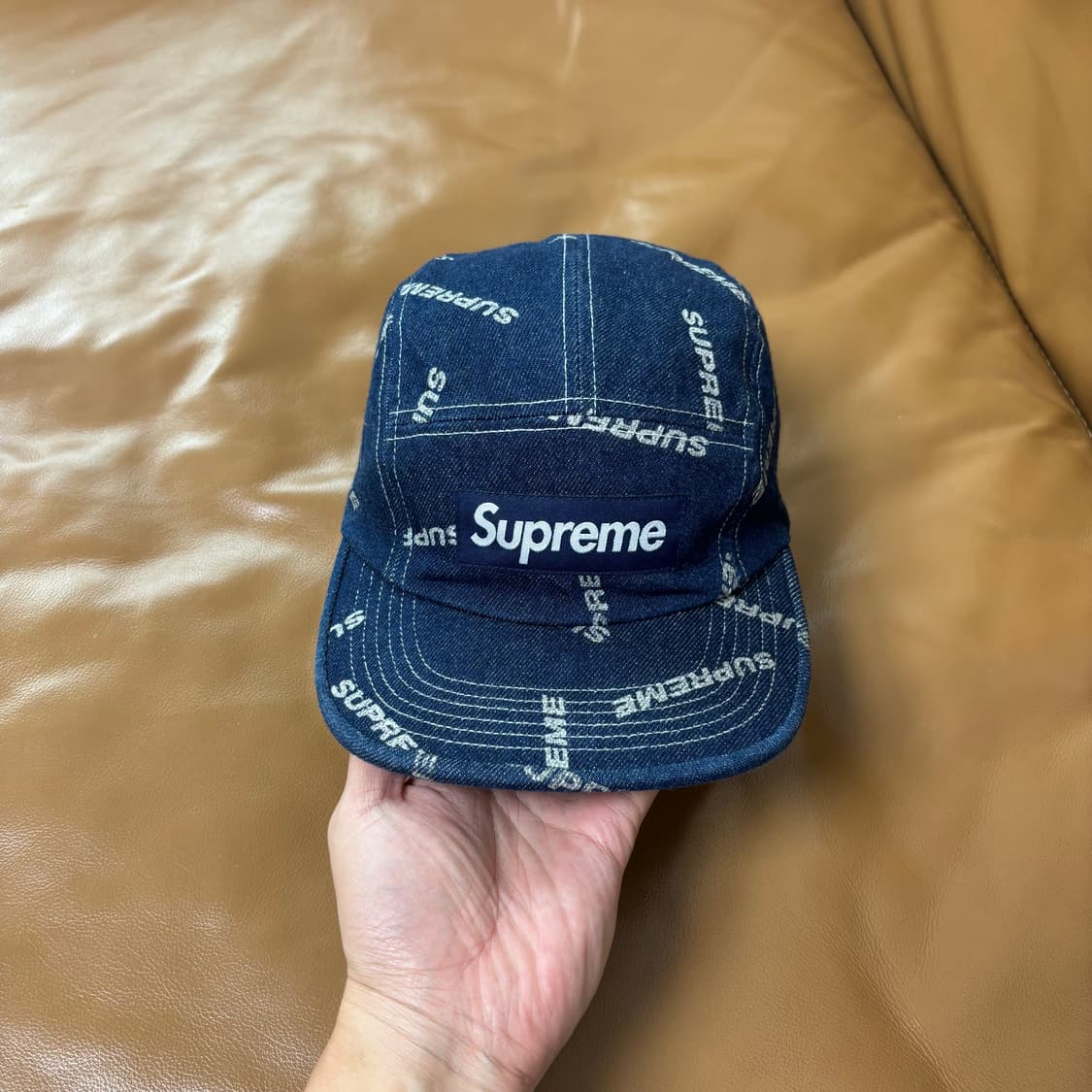 Supreme 슈프림 워시드 데님 캠프캡 모자 (Washed Denim) 상품이미지2