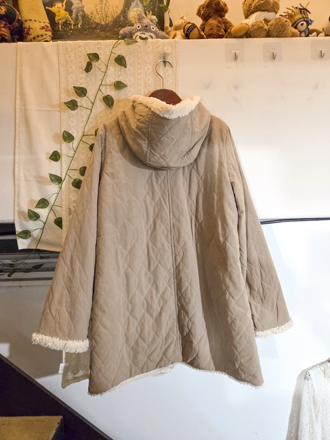 베이지 누빔 패딩 상품이미지5