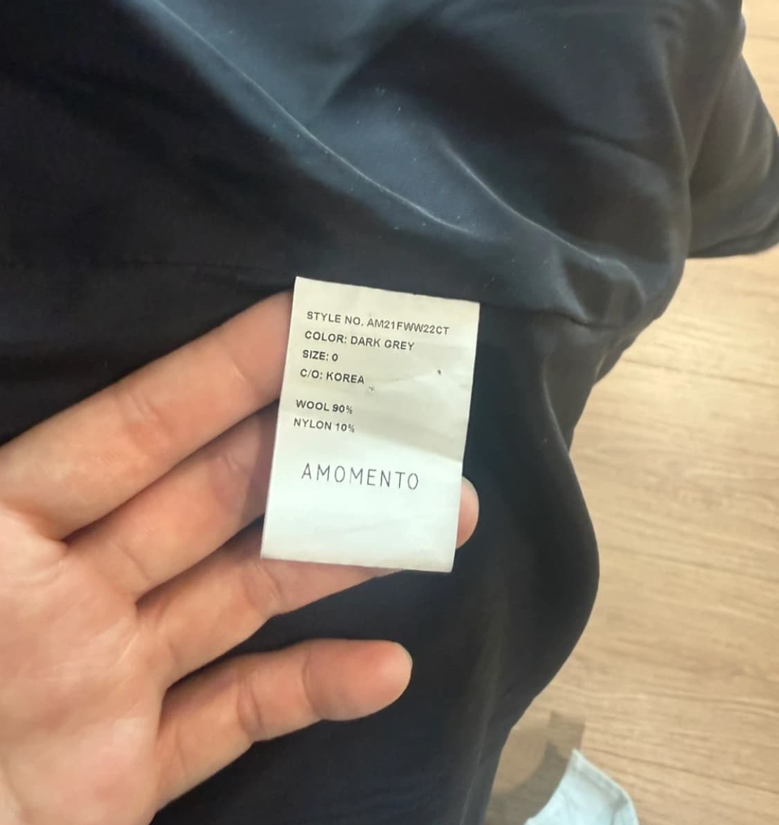 [21AW] 아모멘토 래글런 코트 / 0 size 상품이미지4