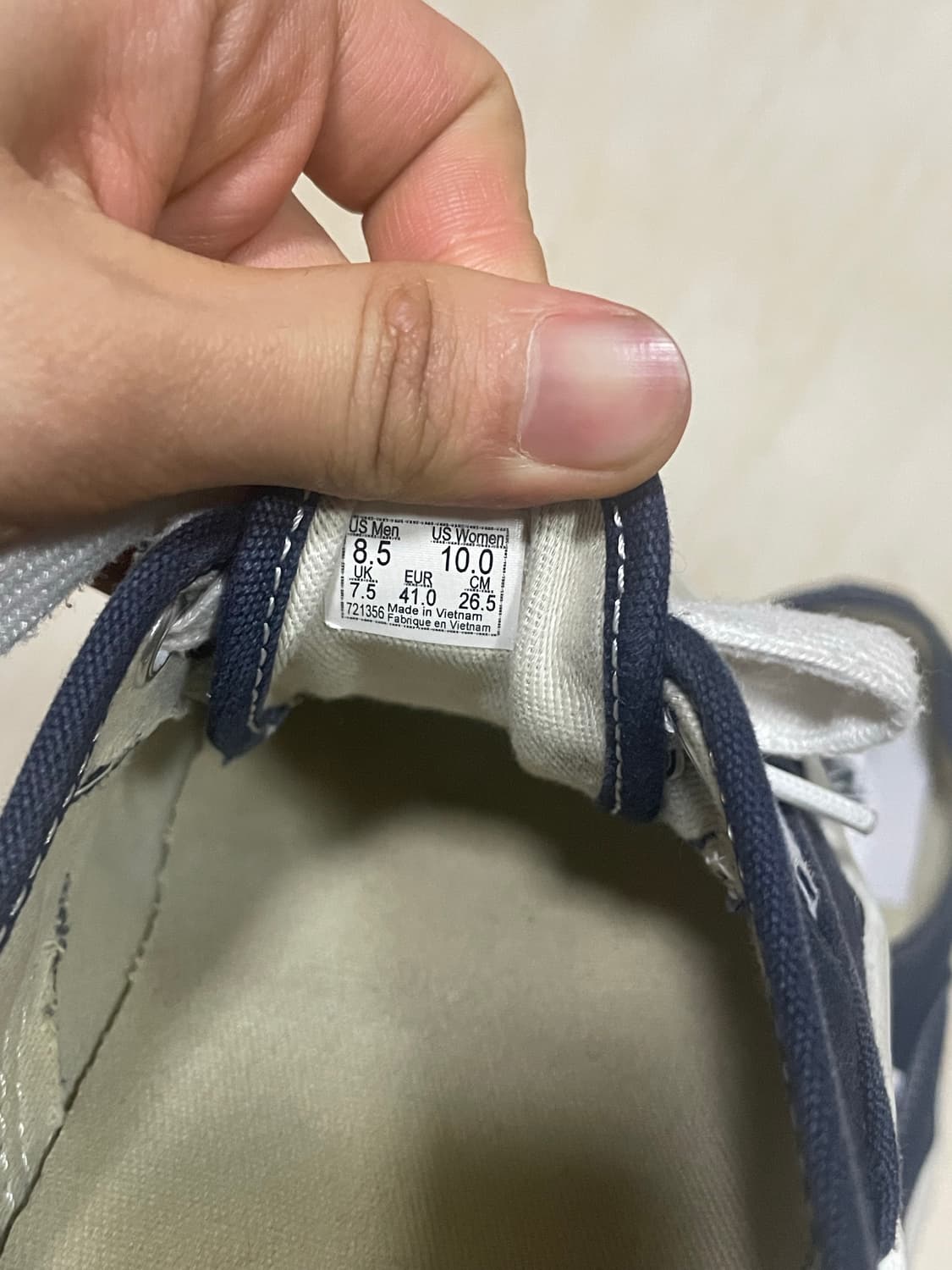 반스 볼트 어센틱 네이비 265 상품이미지2