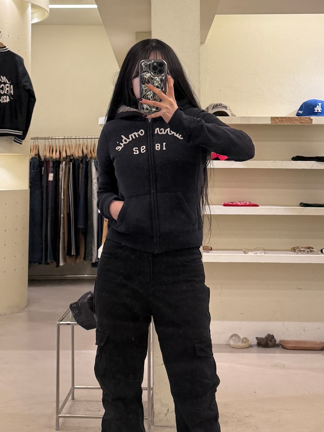 아베크롬비 로고 레터링 후드집업 U1657 상품이미지1