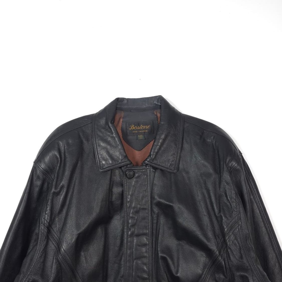 Bostone 오버핏 리얼 레더 블루종 자켓 L 상품이미지3