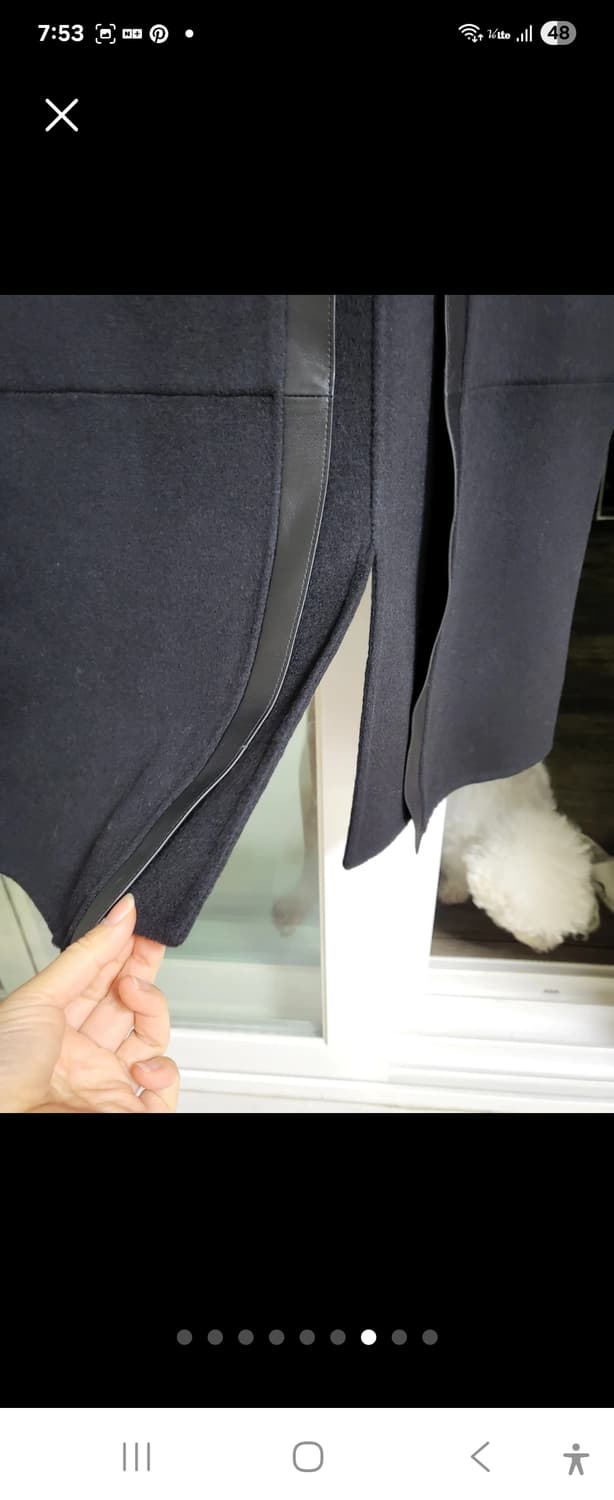 미니멀끝판왕!캐시미어+양가죽 롱베스트 새제품 free 상품이미지7