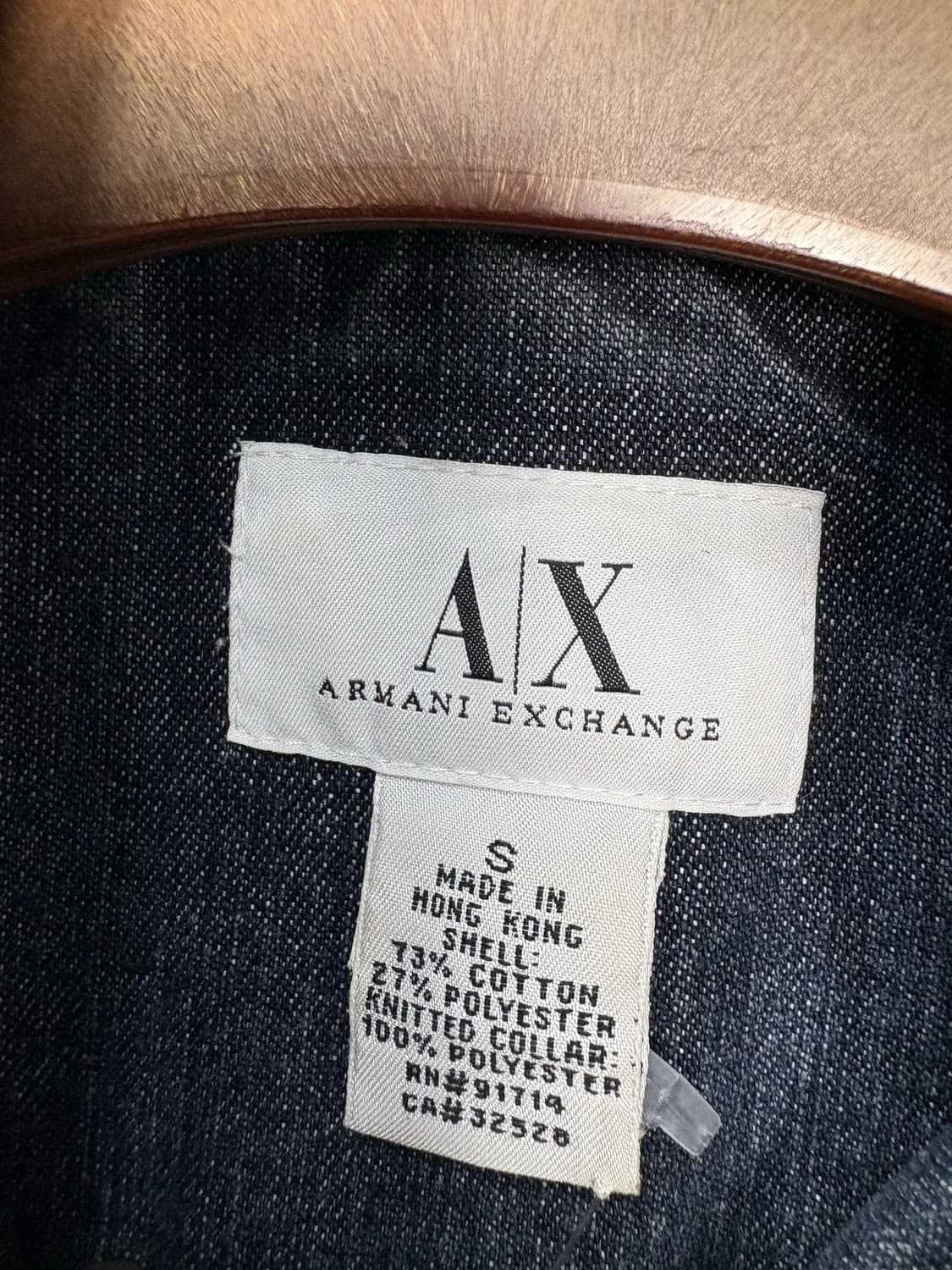 아르마니 데님 워싱 바이커 자켓 A3123 상품이미지8