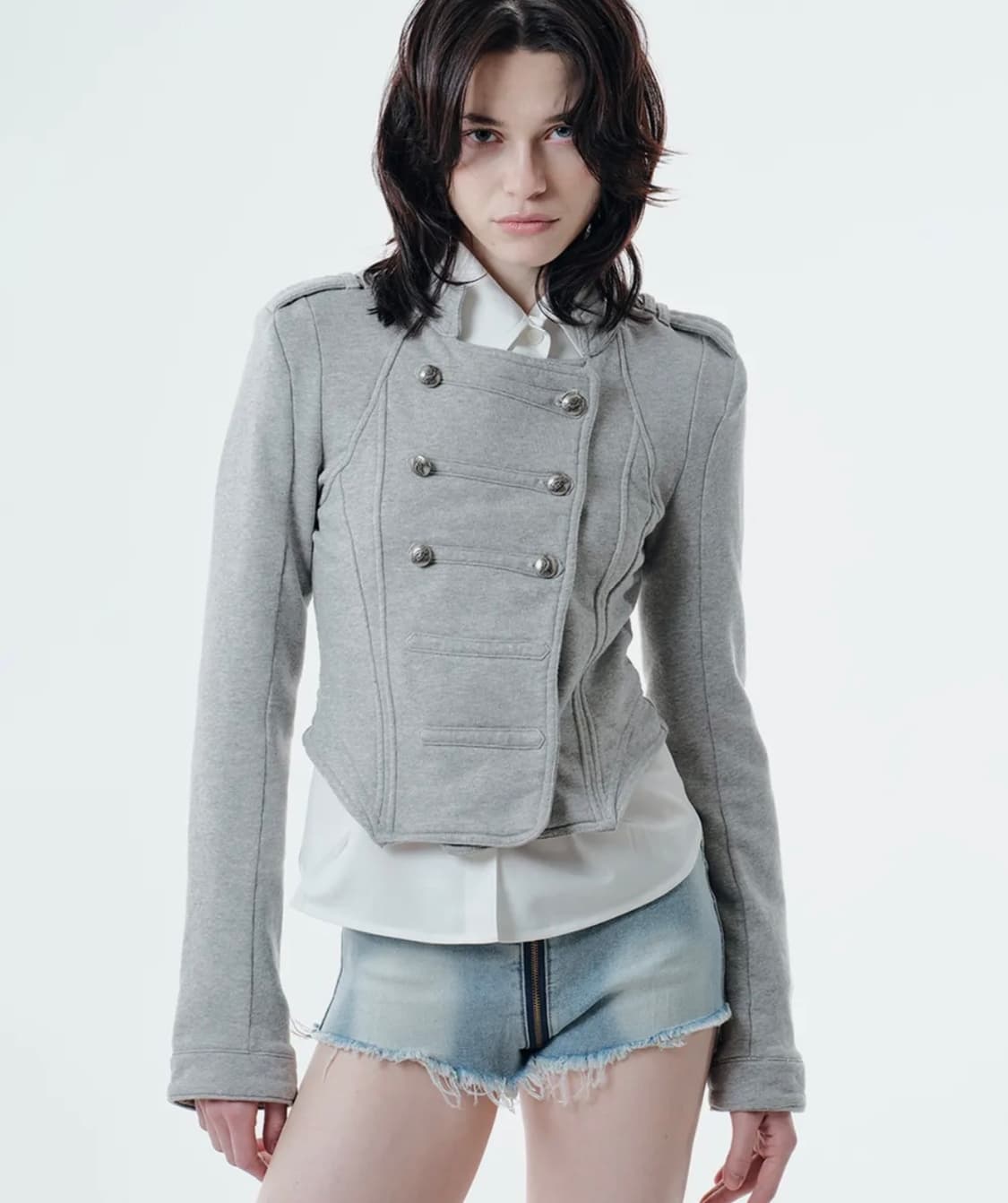 NAPOLEON JACKET (MELANGE GREY) 상품이미지1