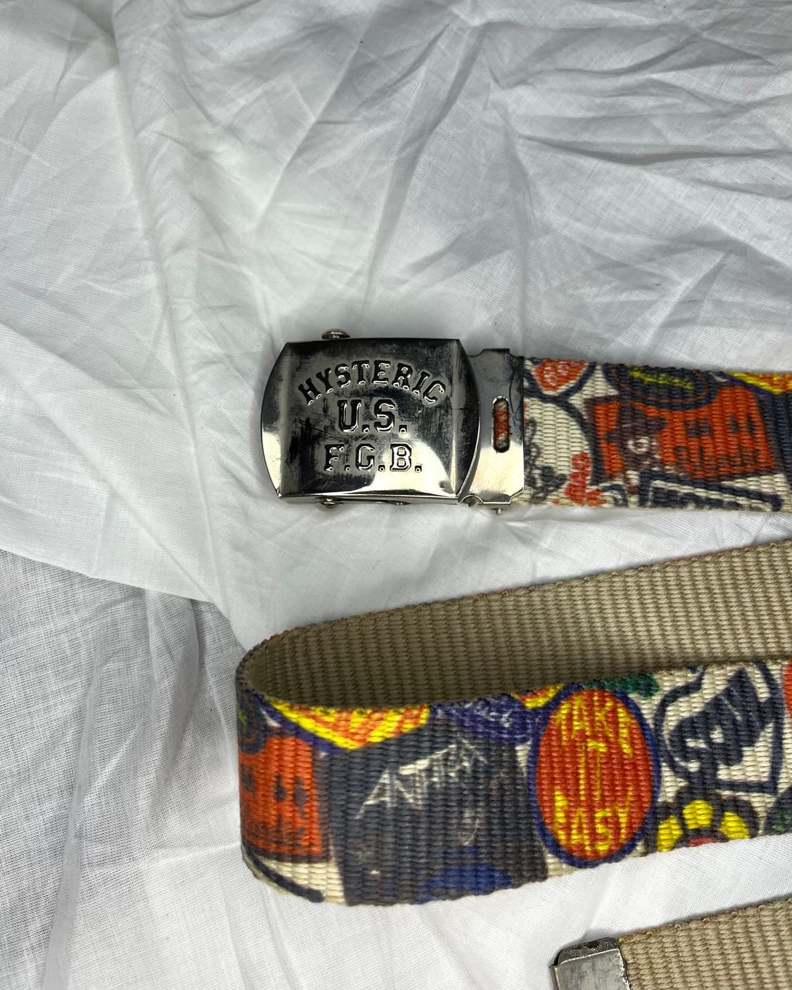 히스테릭 글래머 그래픽 웹 벨트 상품이미지1