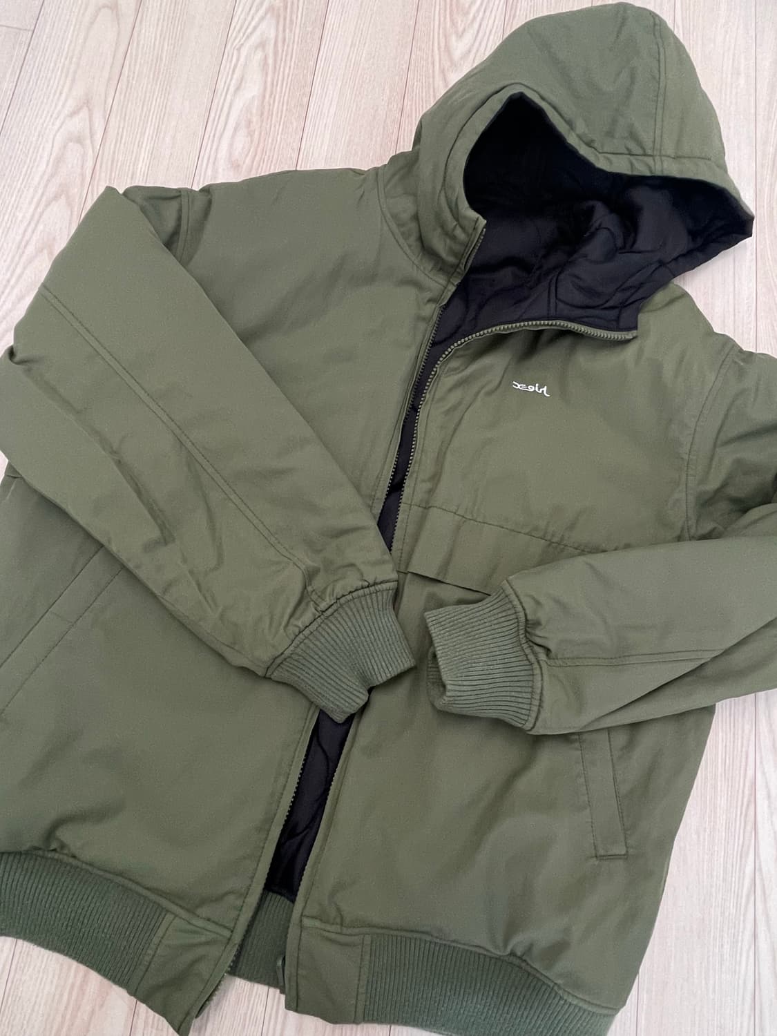 x-girl 리버시블 후드 숏패딩 상품이미지1