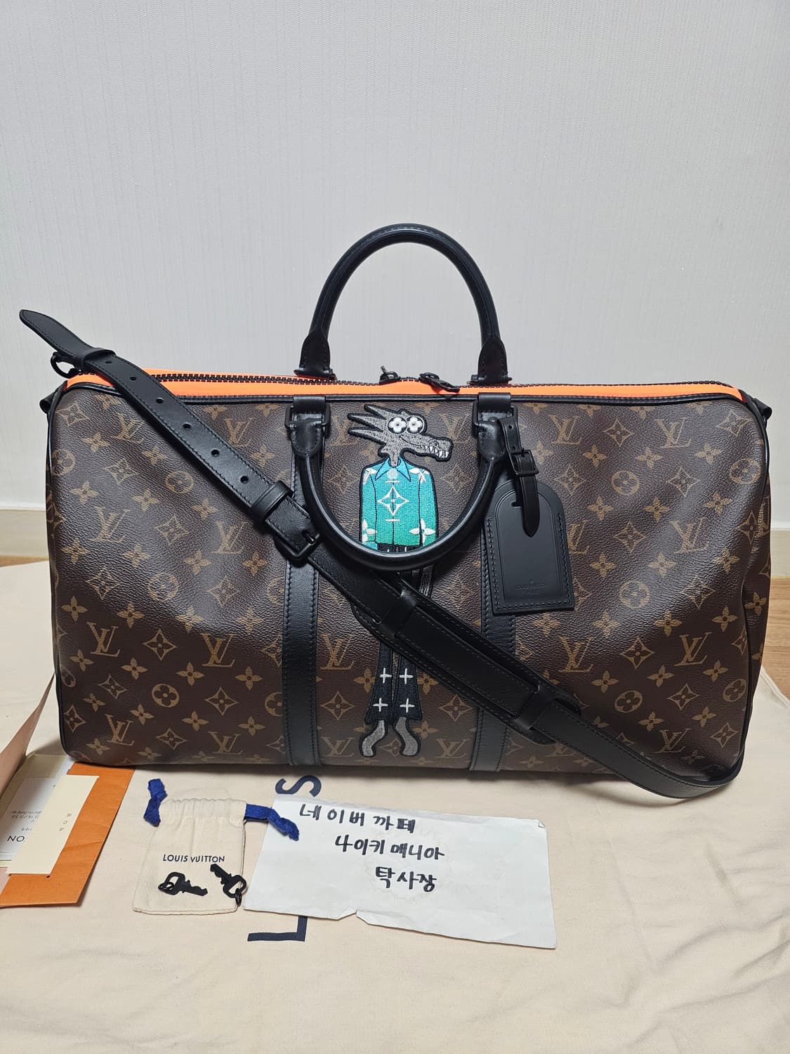 루이비통 버질아블로 한정판 자수 캐릭터 키폴50 (새상품) 상품이미지4
