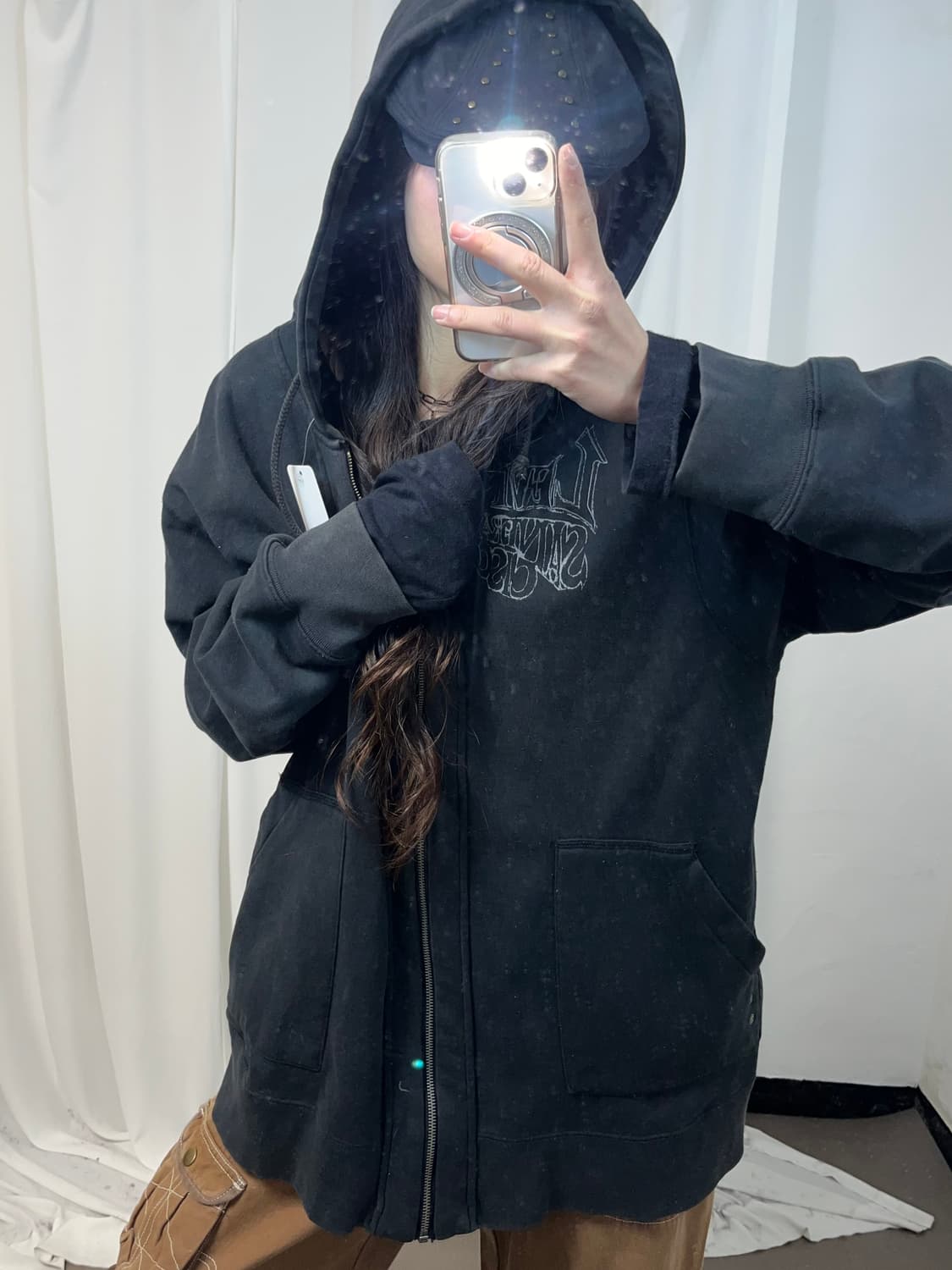 Levi's 스컬 자수 후드집업 상품이미지2