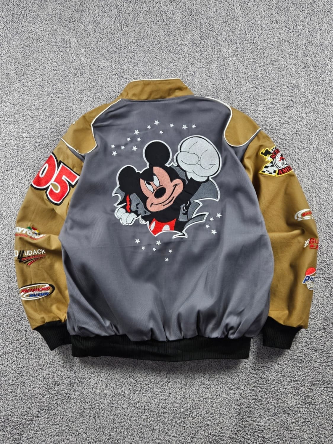 JH 리메이크 패치 미키 레이싱 자켓 ( L ) / 11198 상품이미지5
