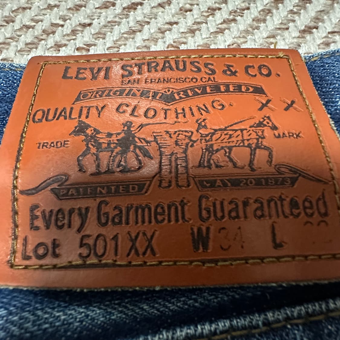 LEVI'S 501XX 80's usamade selvedge jeans 상품이미지3