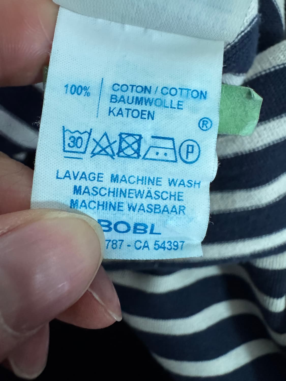 여성 세인트제임스 단가라 긴팔 롱슬리브 S 상품이미지5