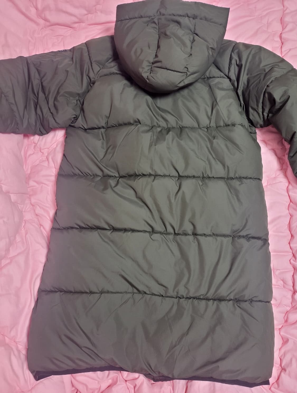 급처상태좋음!HUM 흄 오리털 롱패딩 오버사이즈 럭키슈에뜨st나이키st 상품이미지4