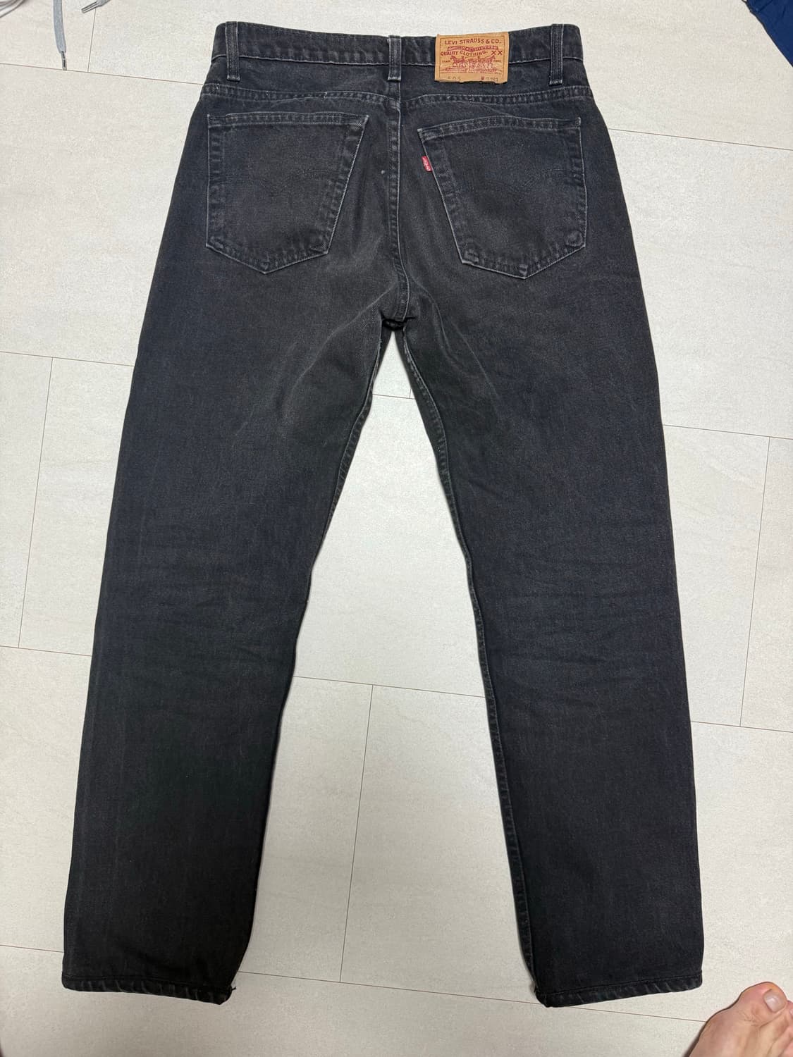 리바이스 빈티지 블랙 505 사이즈 실측확인 상품이미지2