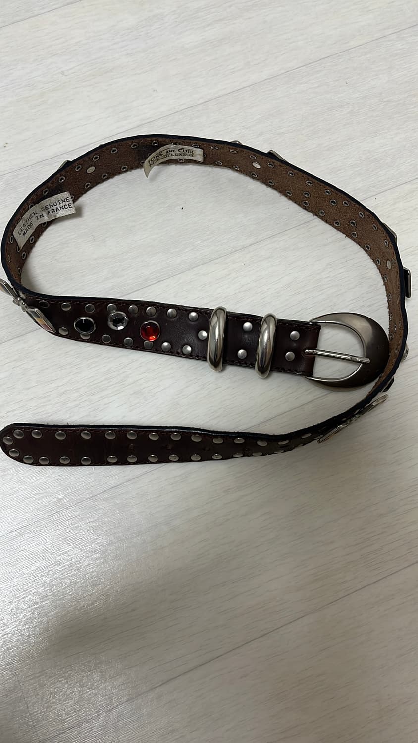 웨스턴 빈티지 스터드 아일렛 벨트 (프랑스) 상품이미지3