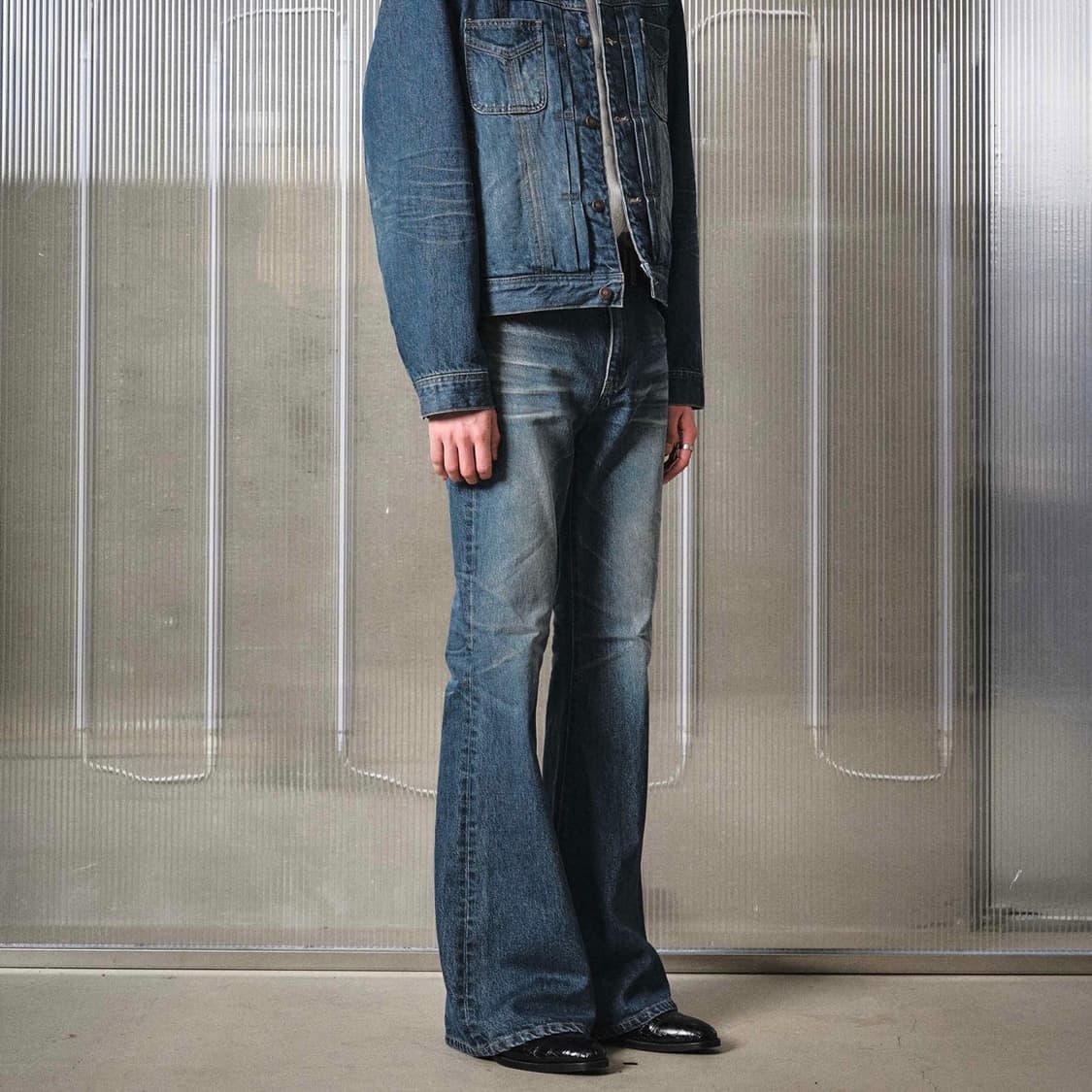 [택포](48)엘무드 잔느 플레어데님 프렌치블루 상품이미지2