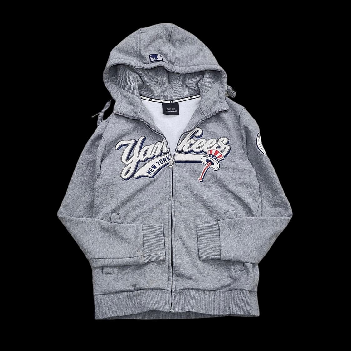 MLB 뉴욕 양키즈 그레이 후드집업 상품이미지1