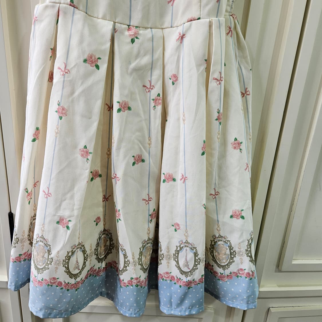 Ank Rouge(앙크루즈) 로즈 프린트 스모크 원피스 상품이미지5