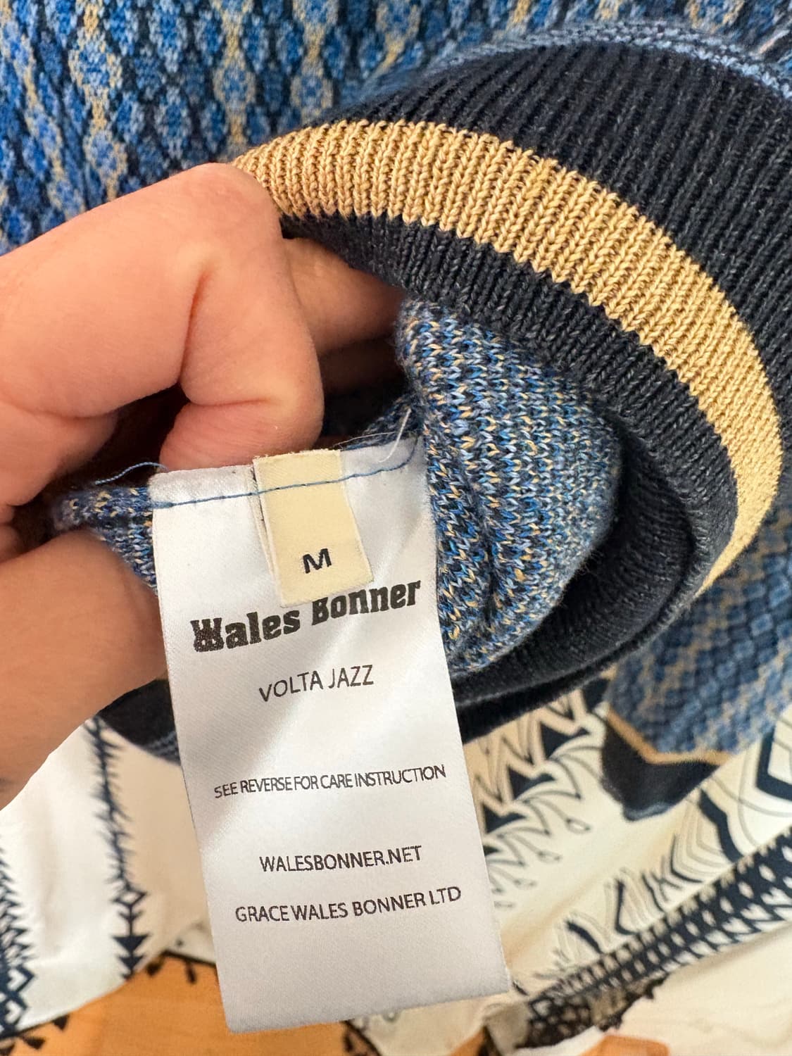 웨일즈보너 오케스트라 리넨 자카드 하프집업 스웨터 상품이미지8