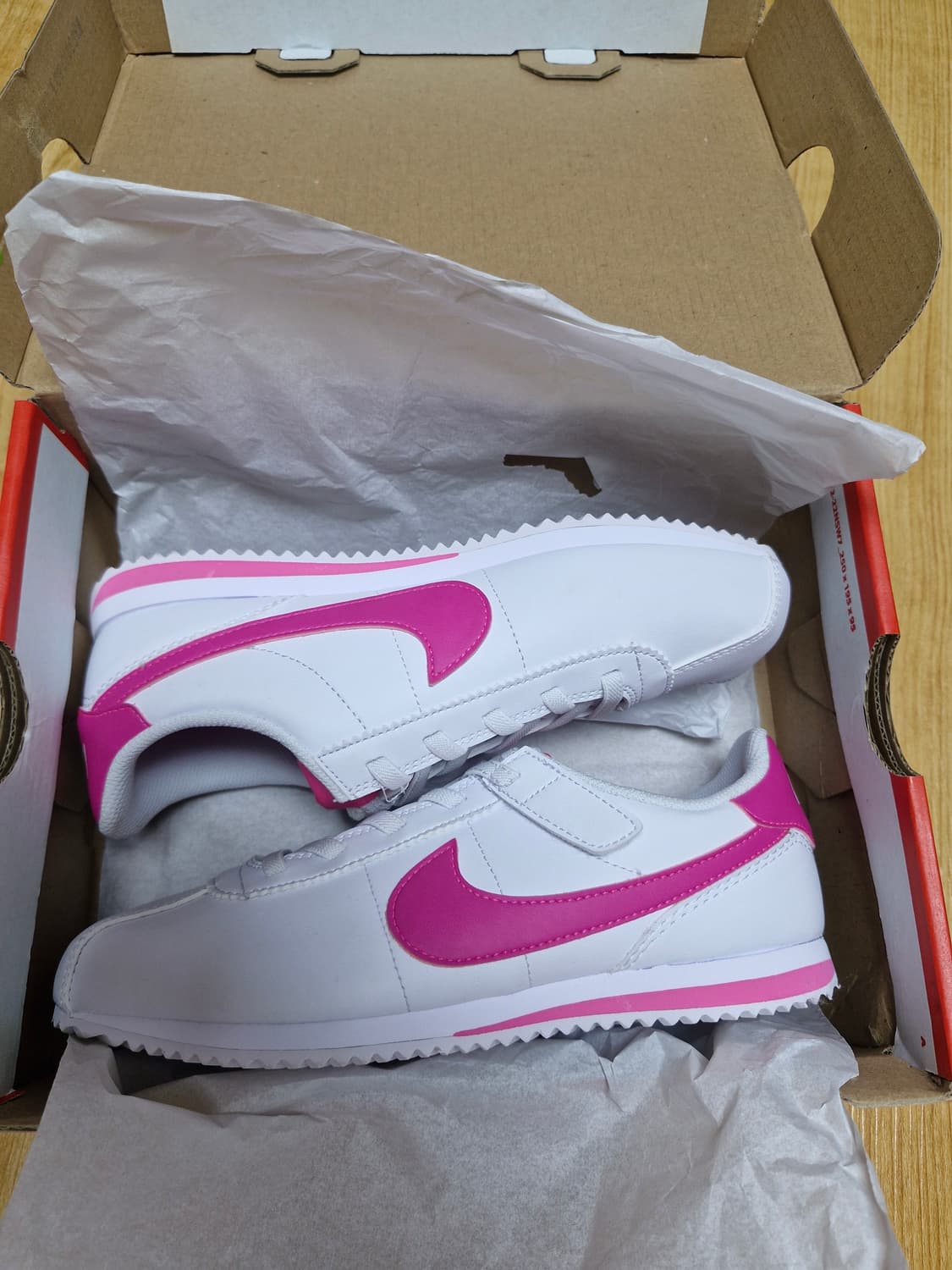 나이키 220사이즈 흰핑 키즈 새상품  상품이미지2