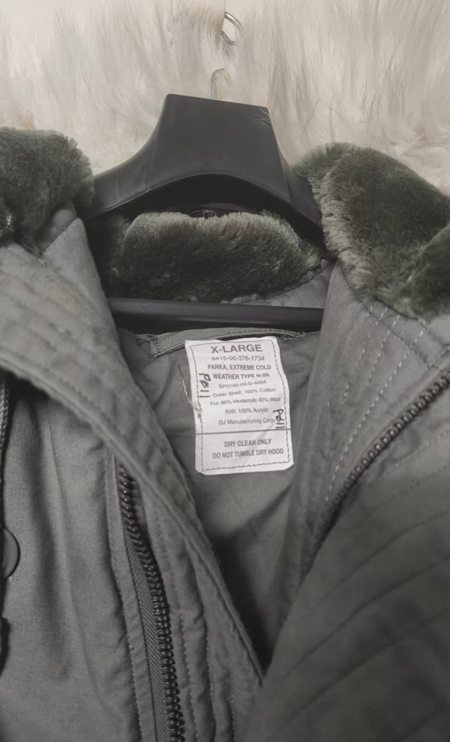 [XL] 미군 n3b 파카  상품이미지3