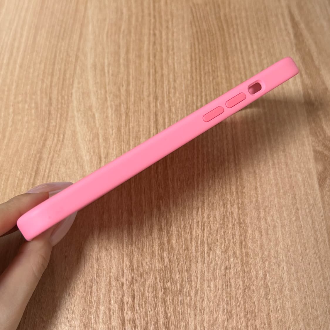 (15플러스) 아이폰 정품 핑크 실리콘 케이스 상품이미지2