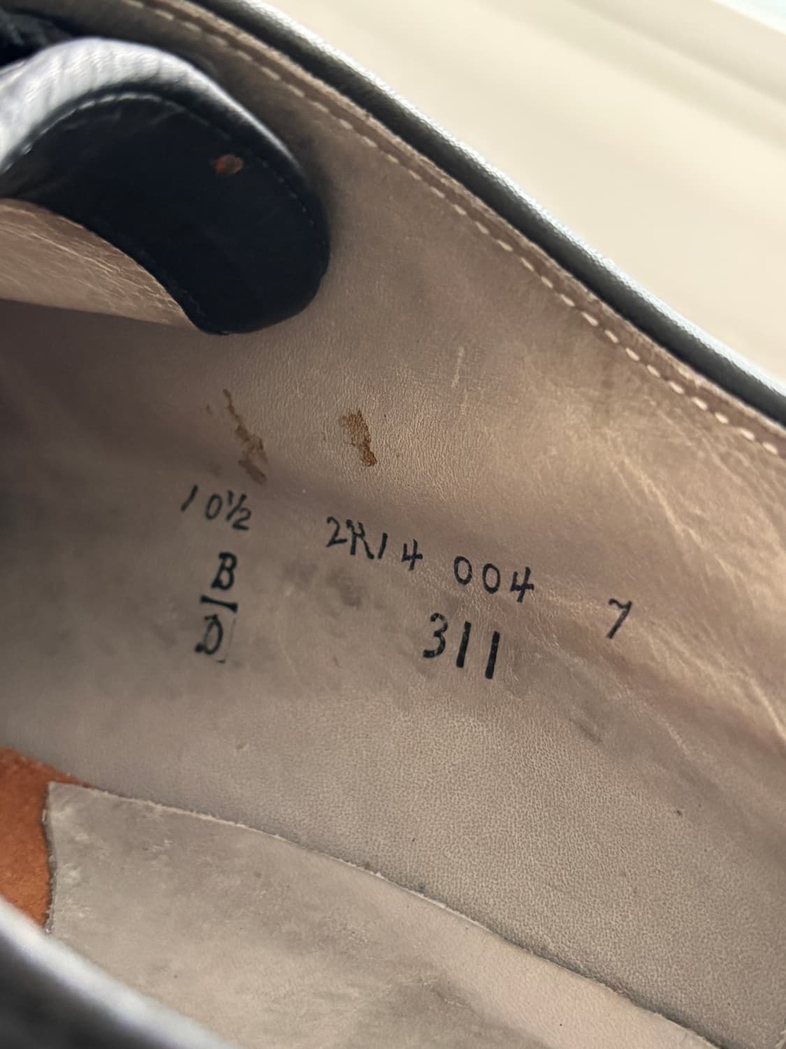 Alden 311 CDI Plain Toe Blucher US 10.5  상품이미지7