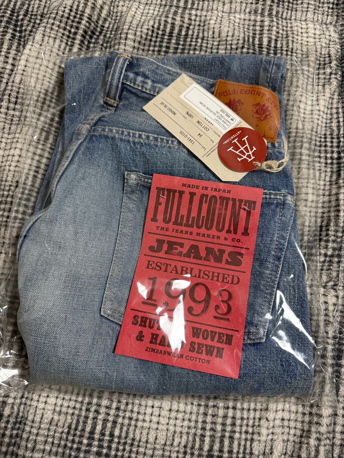 풀카운트 0105 다트포드 34사이즈 새상품 상품이미지1