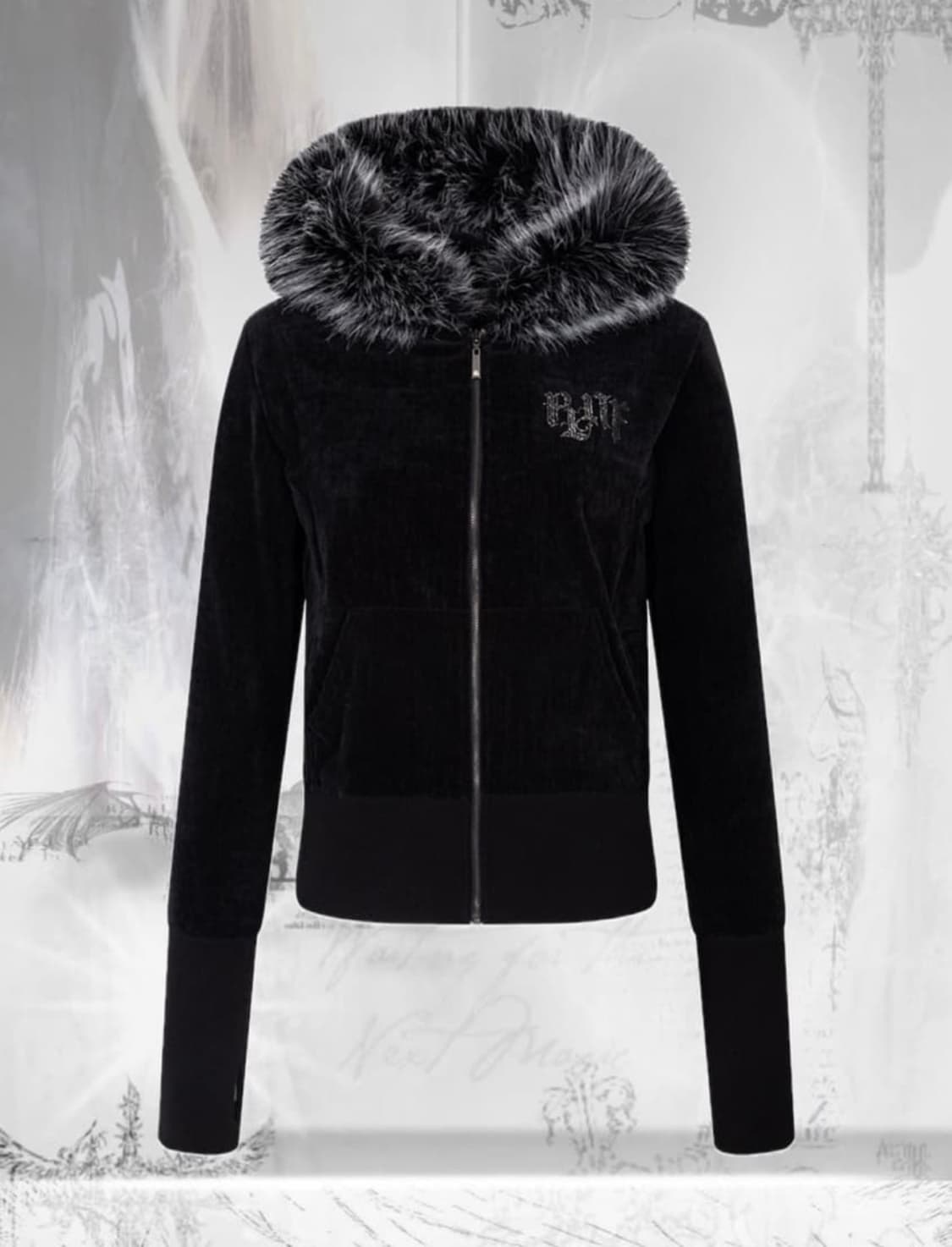 플리즈노팔로우 Mari Fur Hoodie Jacke 상품이미지1