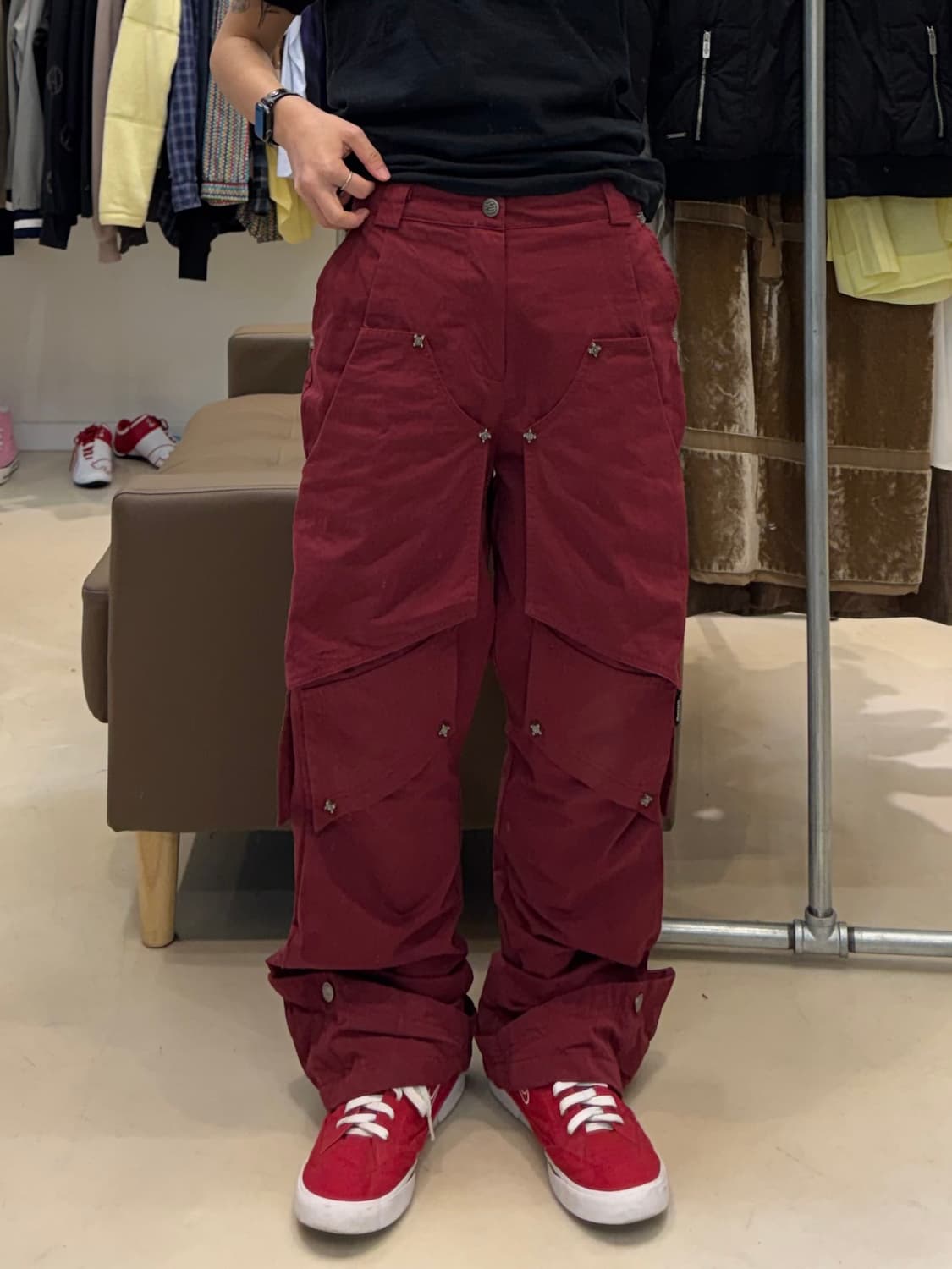 Roca wear 멀티 레이어 스터드 팬츠 상품이미지5