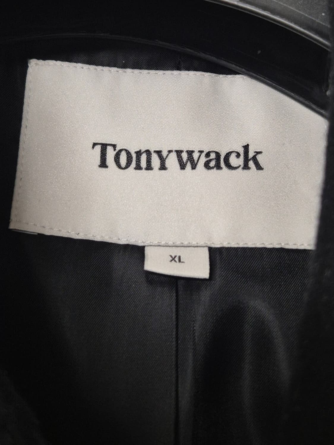 (XL)토니웩 펠티드 울 에폴렛 봄버 자켓 블랙 상품이미지4