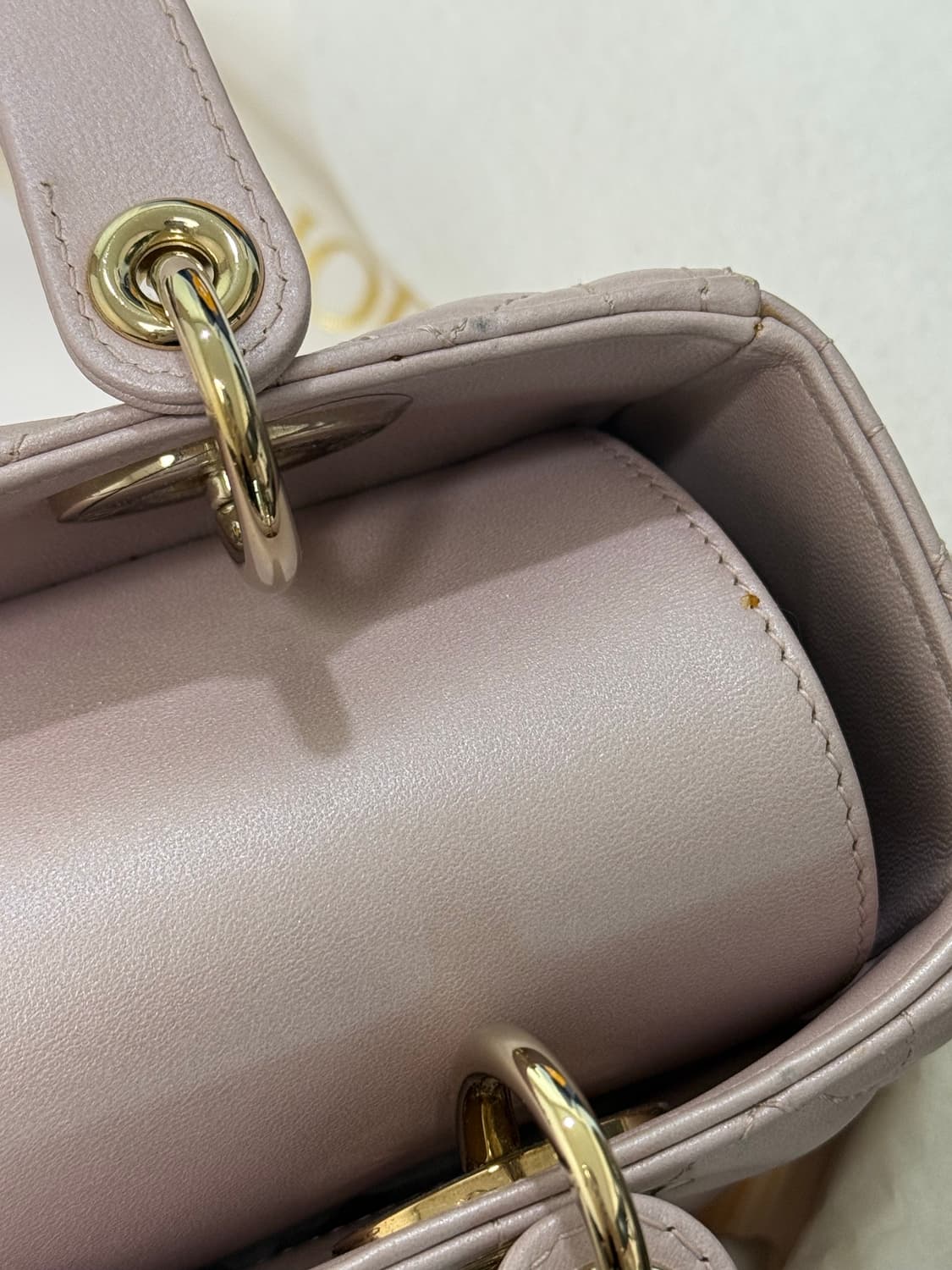 레이디디올백 펄핑크/블러쉬핑크 미듐 상품이미지8