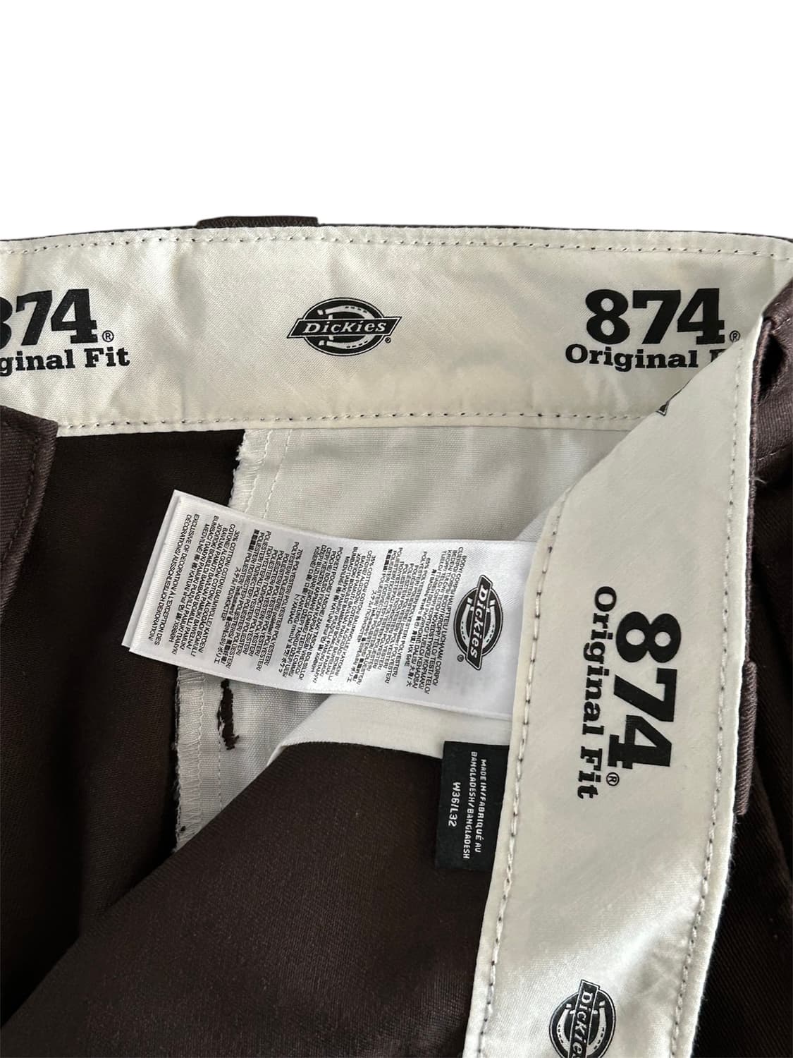 [36] 유즈드 디키즈 874 다크브라운+블랙 세트 상품이미지2