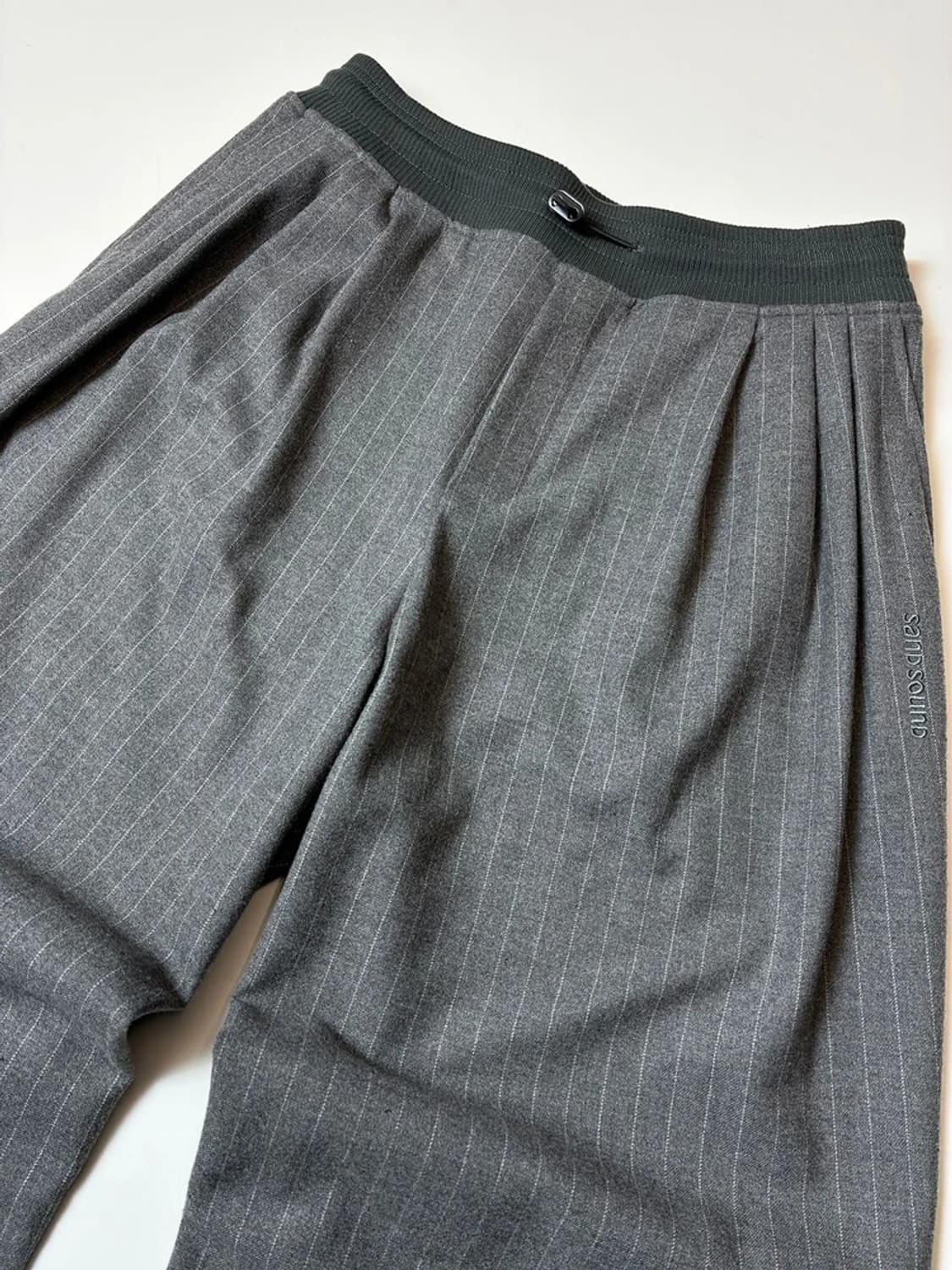 샌드사운드 24FW 3턱 와이드 스트라이프 팬츠 PN8816 상품이미지3