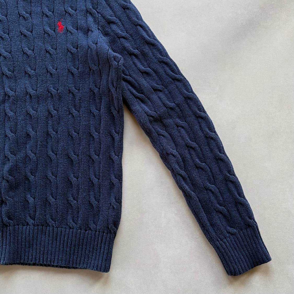 [S]폴로 랄프로렌 꽈배기 케이블 코튼 니트 네이비 상품이미지6