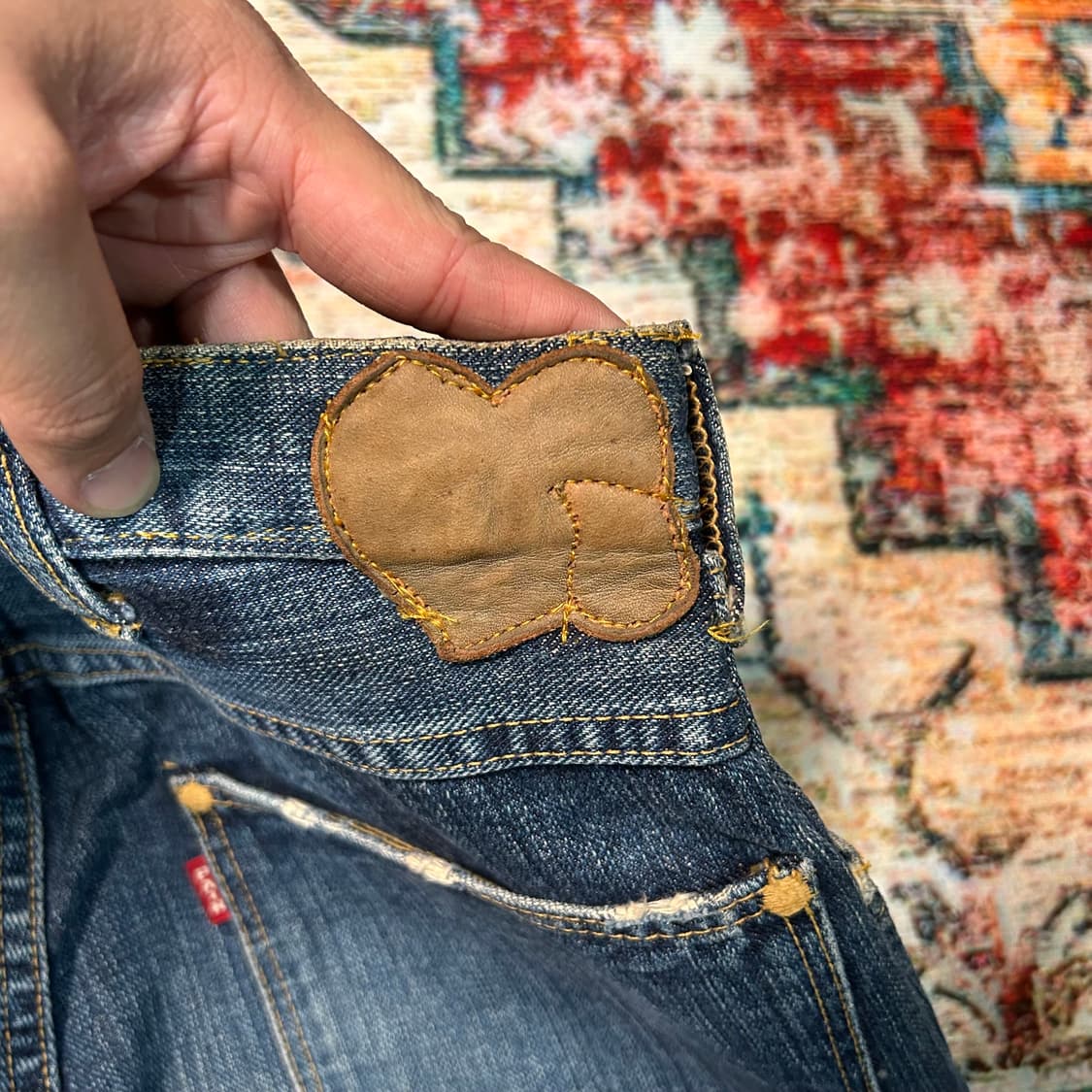 [29] 넘버나인 03AW 커트코베인 패치워크 데님팬츠 상품이미지7