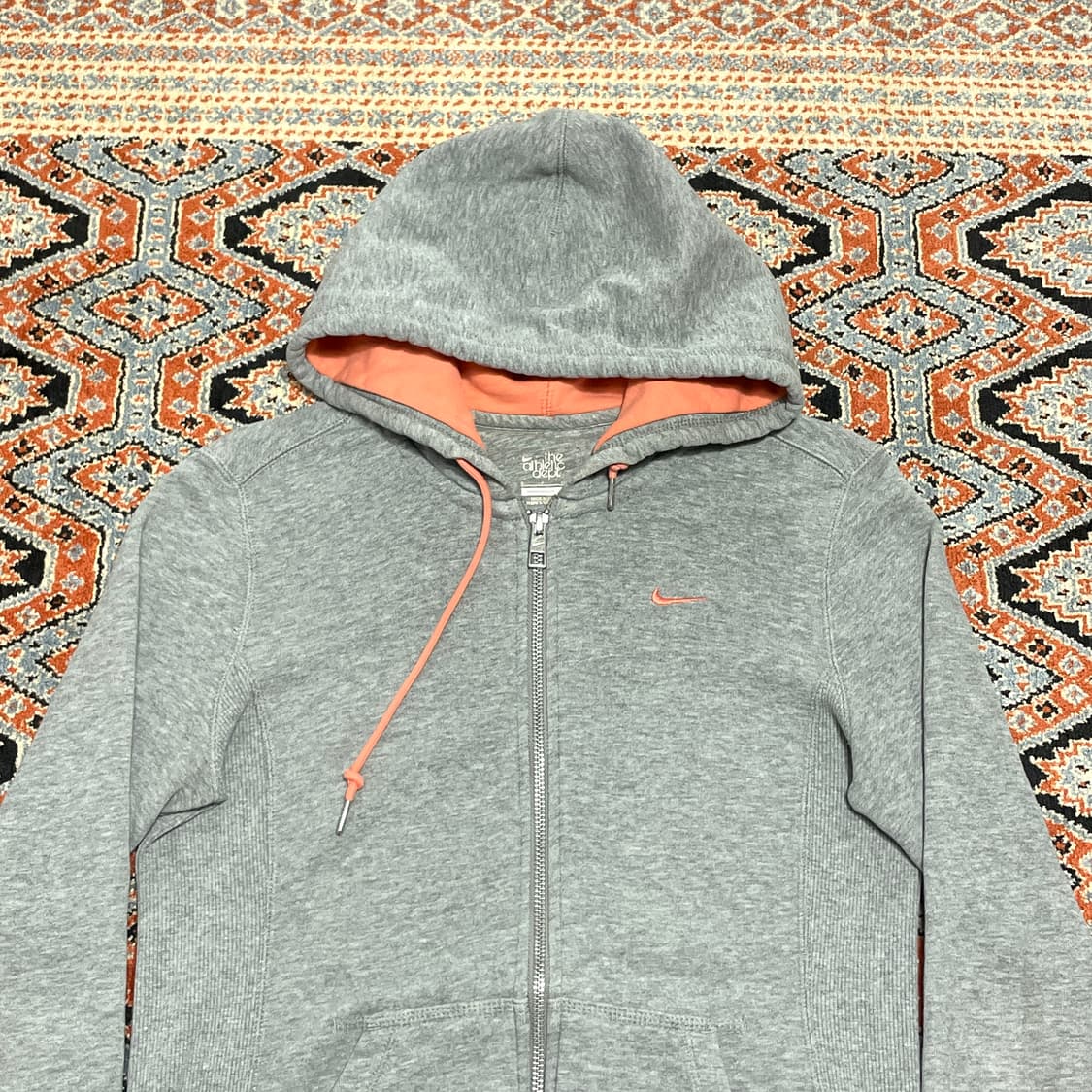 나이키 스우시로고 그레이 후드집업 여성S 상품이미지2