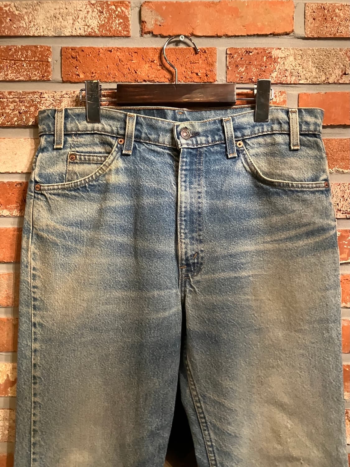 90s USA 빈티지 리바이스 517 오렌지탭 부츠컷 데님 팬츠 상품이미지3