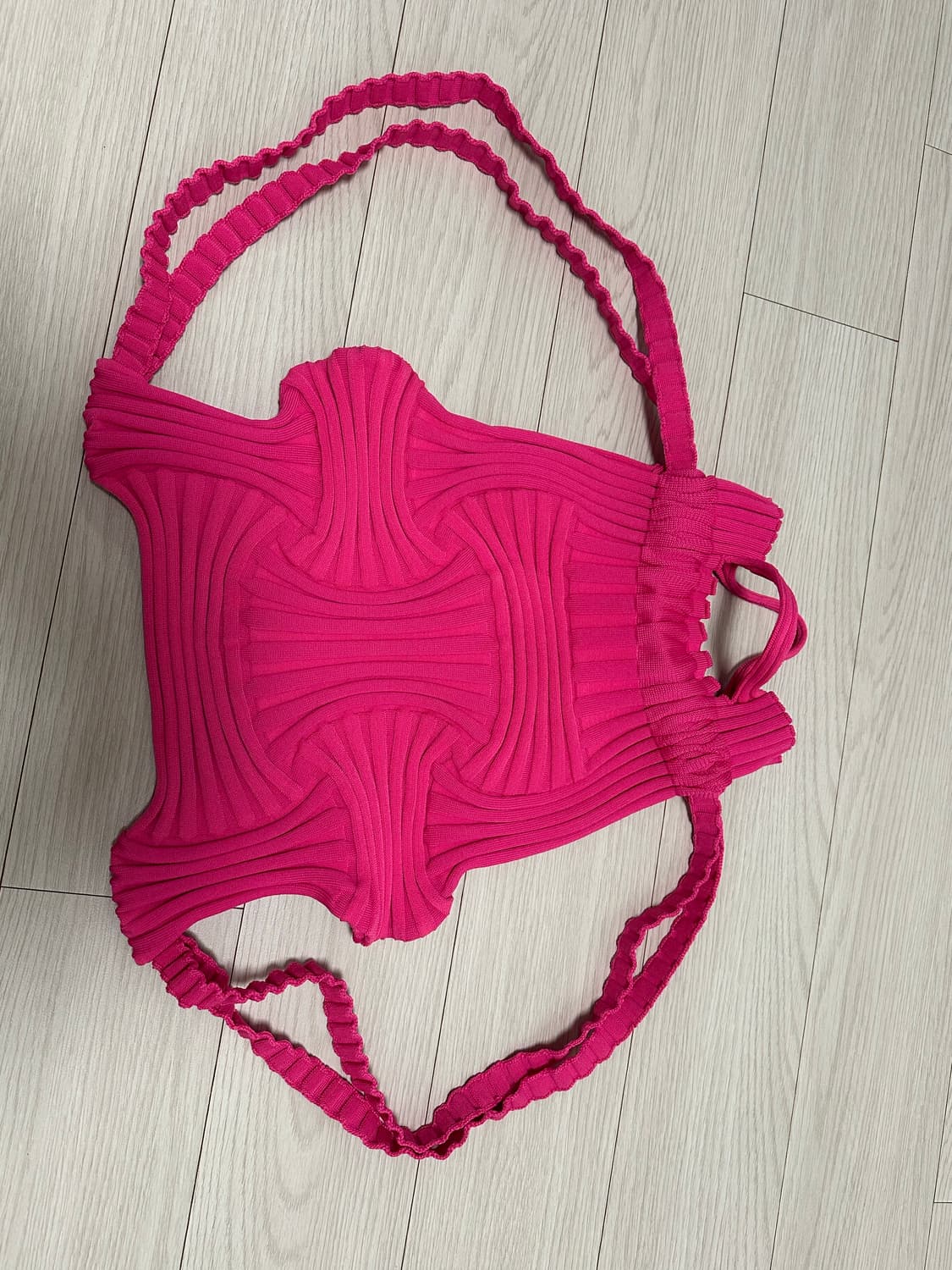 플리츠마마 보우백 핑크 상품이미지3