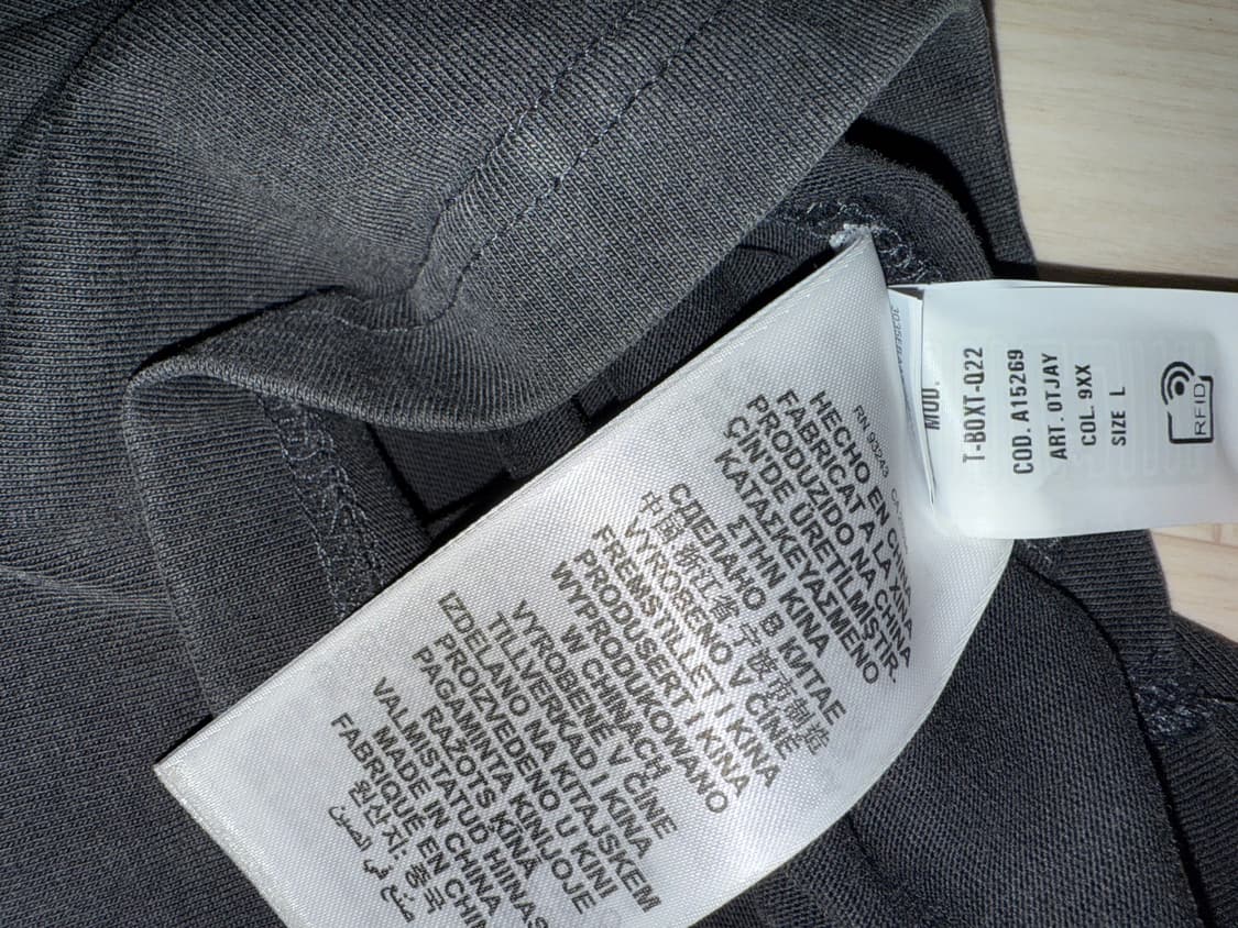 디젤 T-BOXT-Q22 오버핏 워싱 티셔츠 L 상품이미지3