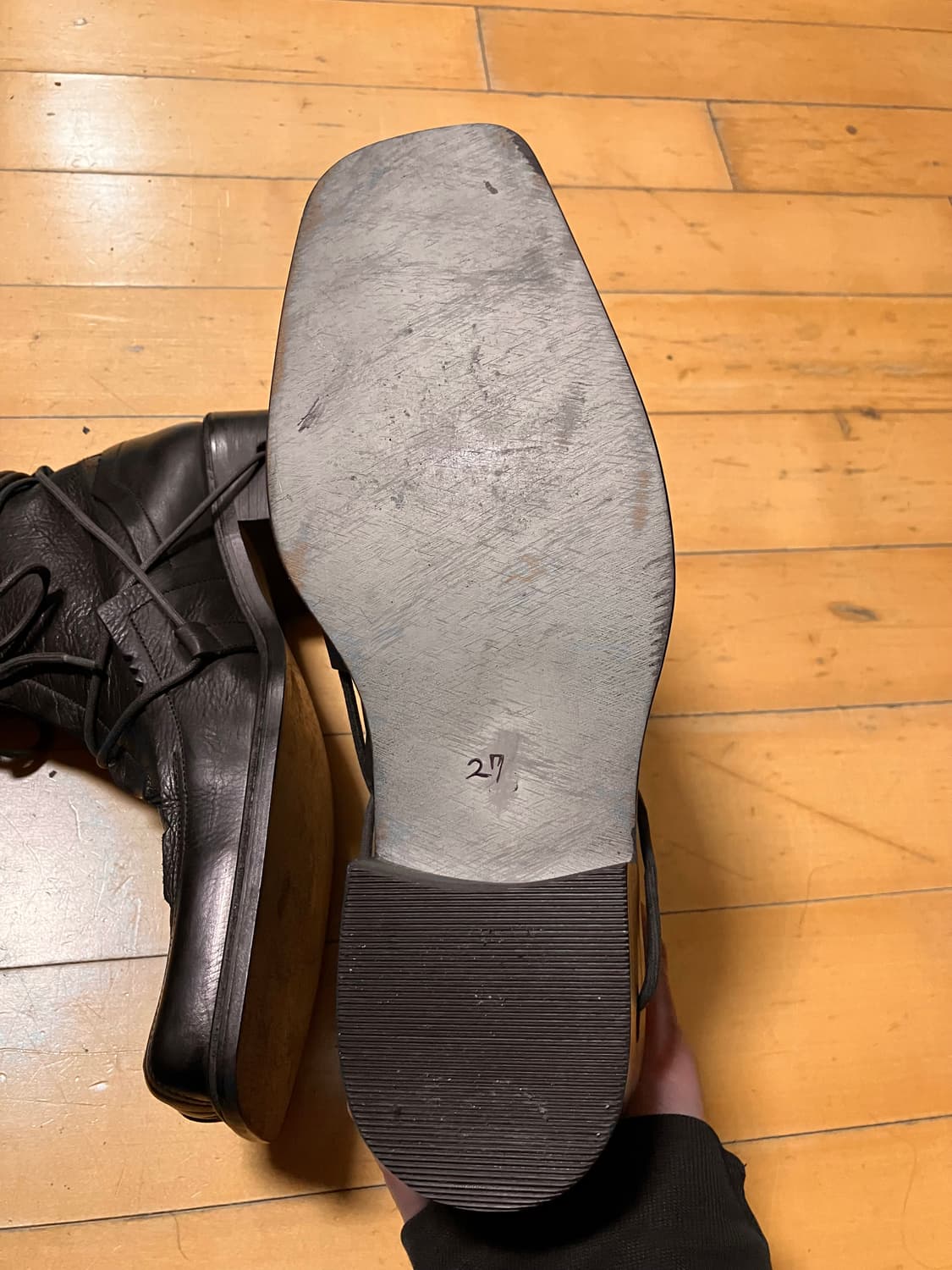 Whoop de doo 훕데두 그런지 레이스 스루 힐 부츠 (270) 상품이미지5