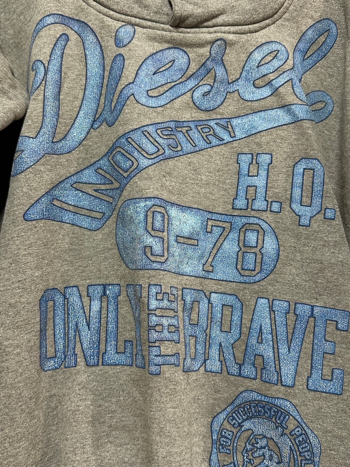 디젤 하이넥 프린팅 카라 맨투맨 상품이미지3