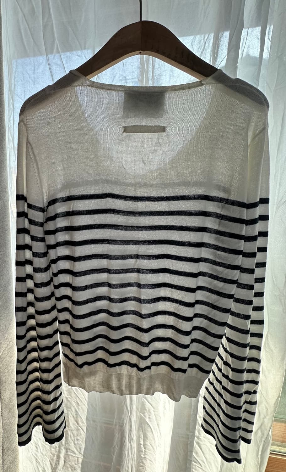 장폴고티에 V-neck 브르통 스트라이프 크롭 니트 상품이미지2