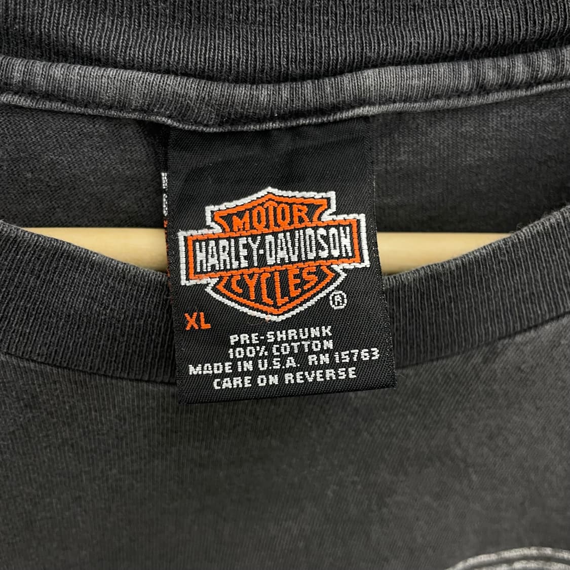 할리데이비슨 90s 하드 페이딩 레이서 빈티지 반팔 티셔츠 상품이미지9