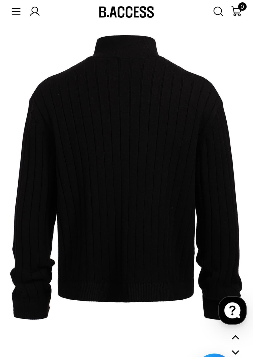 비엑세스 검정 카라 니트 Double Neckline Two-Way Kn 상품이미지3