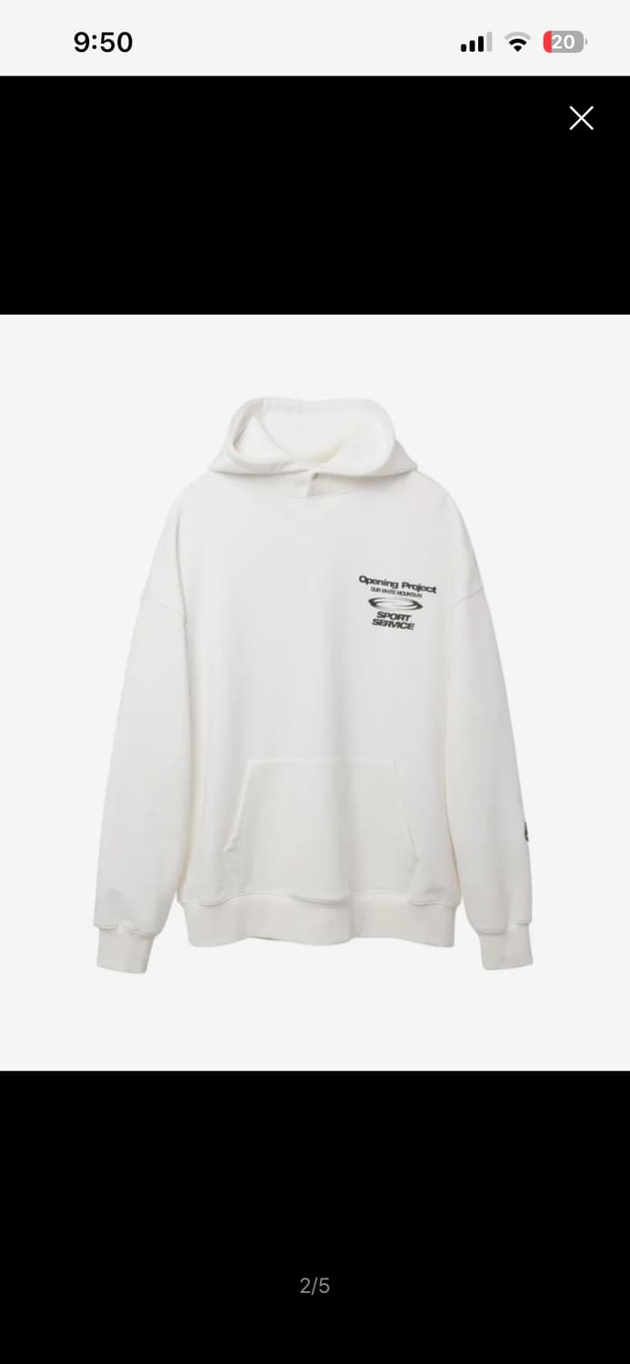 오프닝프로젝트 후드티 팝니다! 상품이미지1
