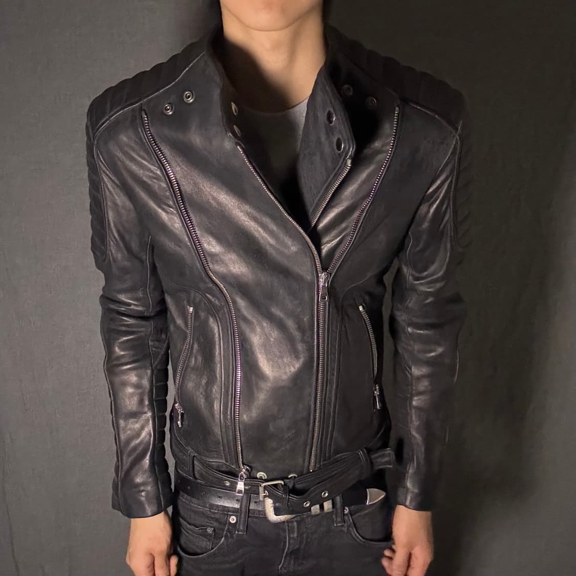 vintage rider leather jacket 상품이미지5