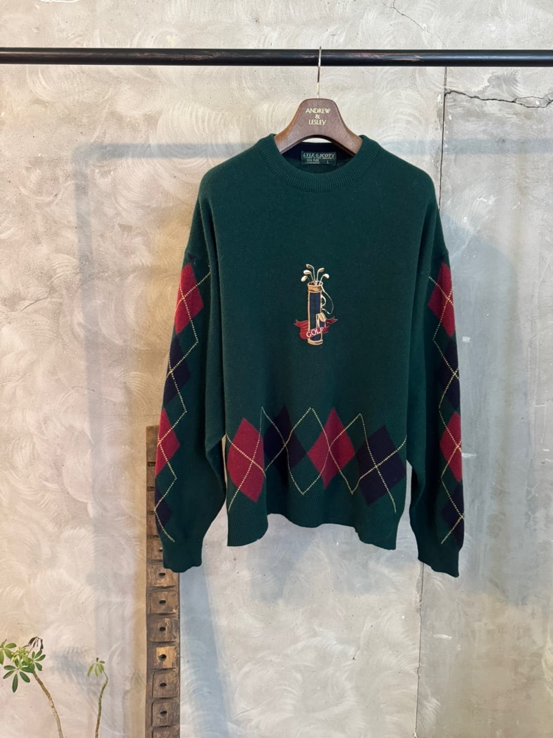 라일앤스콧 램스울 그래픽 니트 100~105 상품이미지9